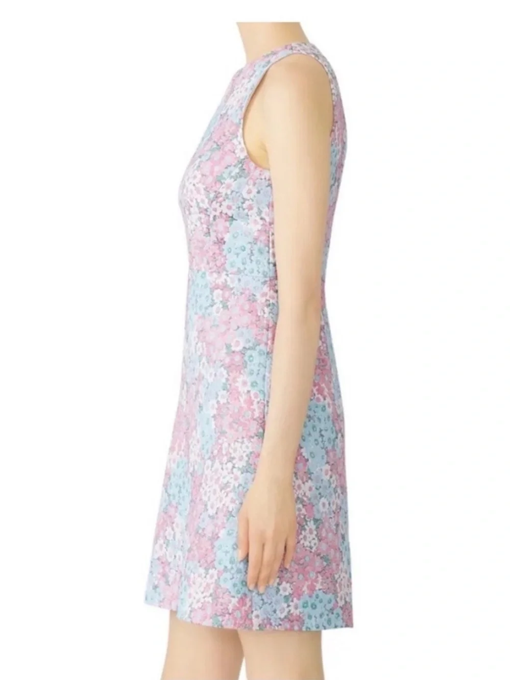 Kate Spade California Dreaming Jacquard Floral Sleeveless A-line Mini Dress